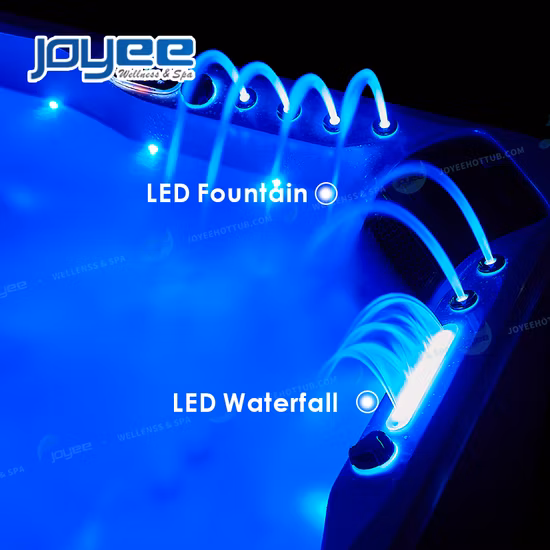 Joyee 在庫プロモーション屋外 5 人マッサージ ガーデン スパ屋外ジャグジー屋外ジャグジー ホットタブ